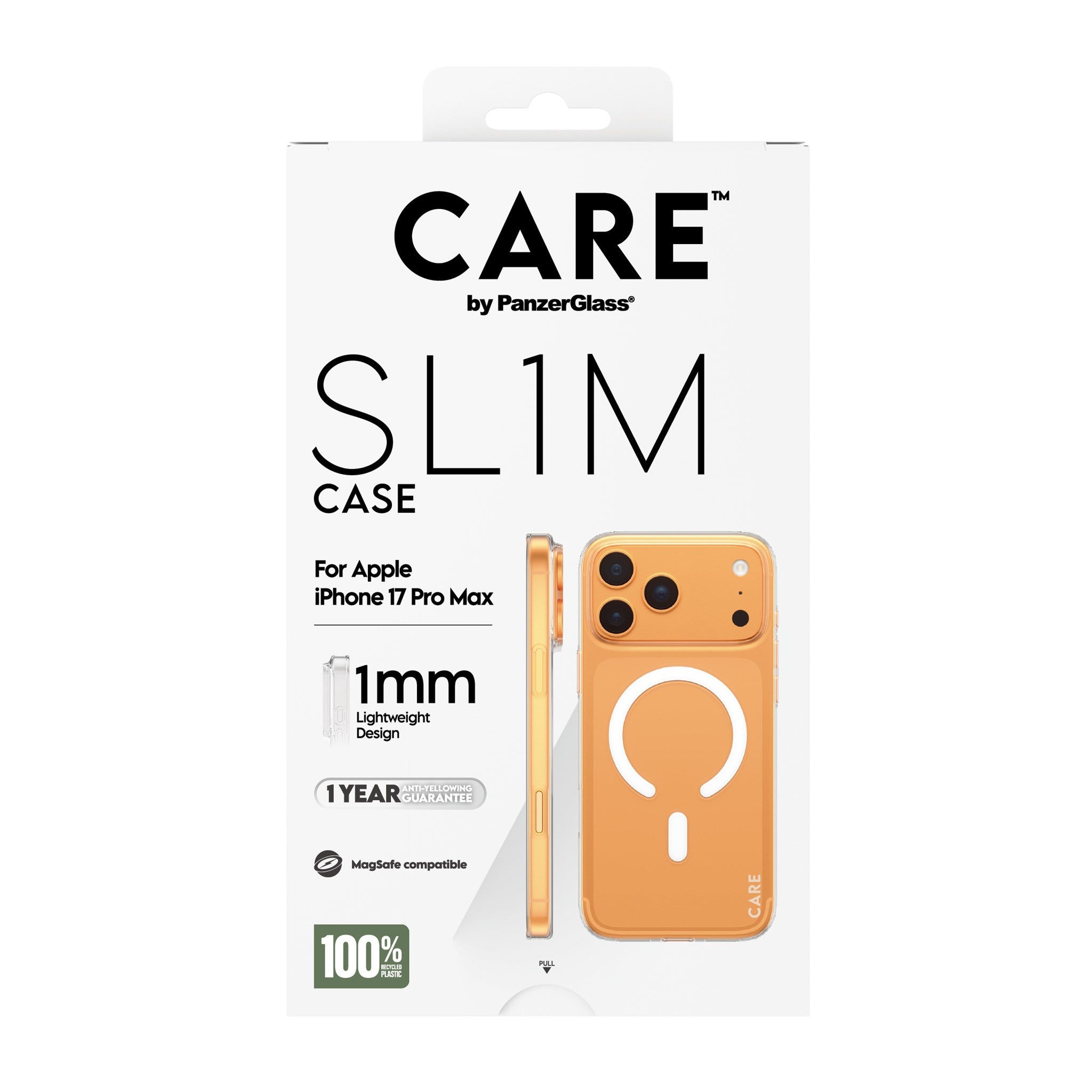 CARE™ by PanzerGlass® SL1M Case Transparent w. MagSafe iPhone 17 Pro Max